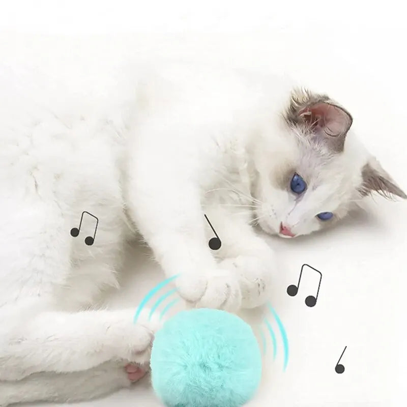 Interactive Smart Ball Fillable With Catnip