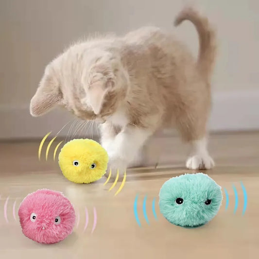 Interactive Smart Ball Fillable With Catnip